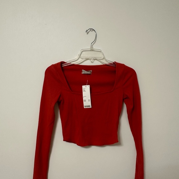 NWT Urban Outfitters long sleeve orange shirt size S - Picture 1 of 1